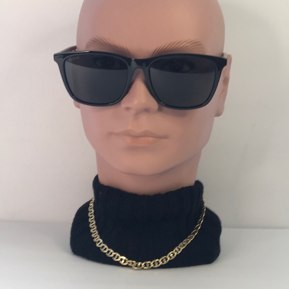 💯 - New Authentic Gucci Dark Grey Polarized Square Men's Sunglasses GG0404S … - Picture 5 of 13